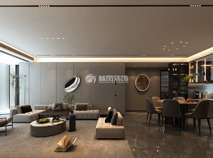 華潤置地靜安府-150㎡-現(xiàn)代輕奢輕奢風格-客廳1.jpg